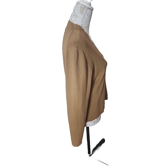 Lord & Taylor Womens Brown Long Sleeve V-Neck Pullover Sweater Large - Picture 2 of 6